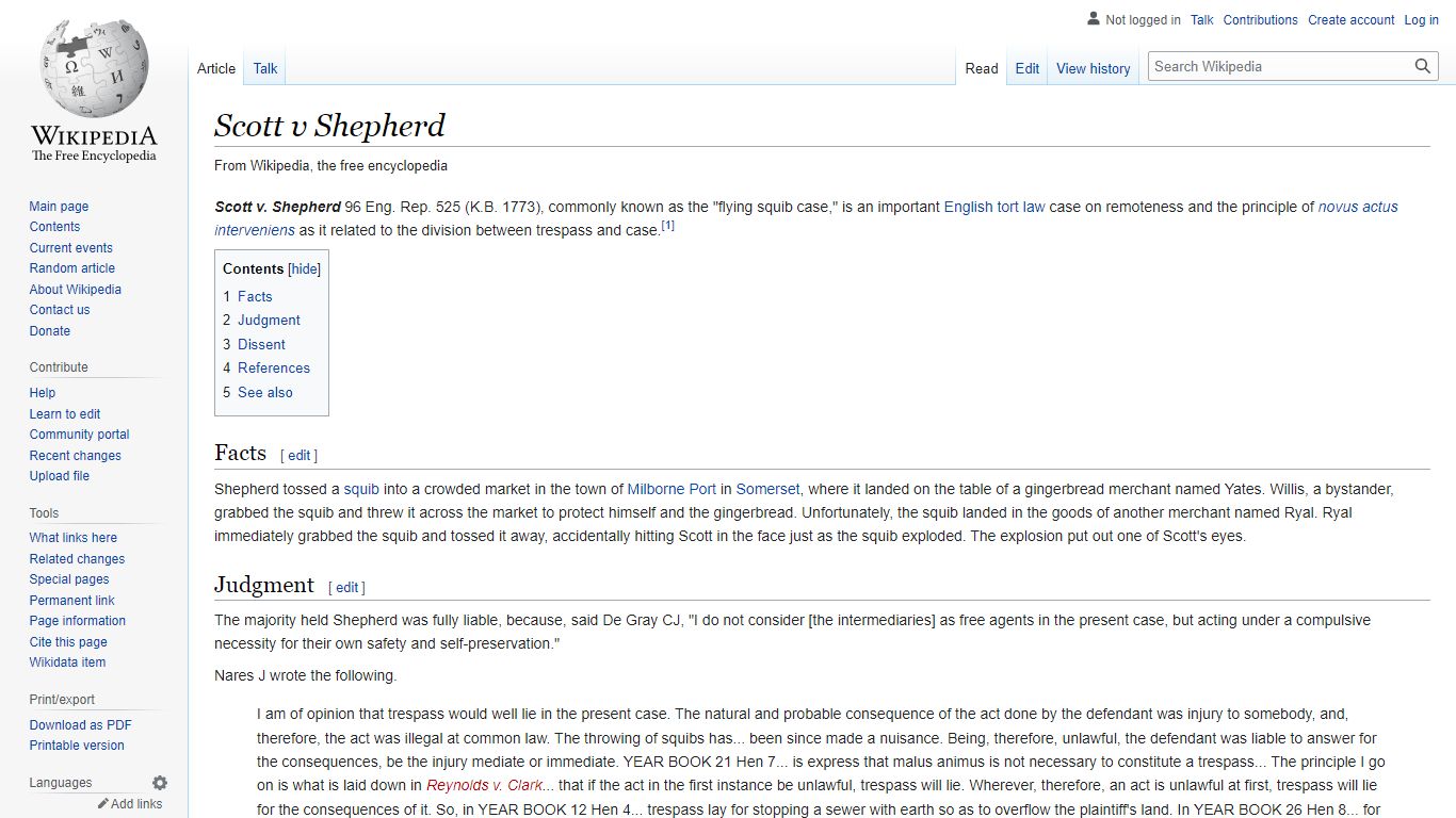 Scott v Shepherd - Wikipedia